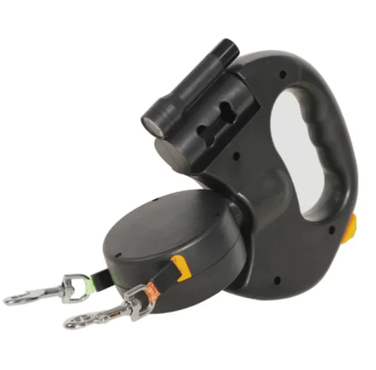 Auto Double Dog Leash - Convenient & Telescopic Design