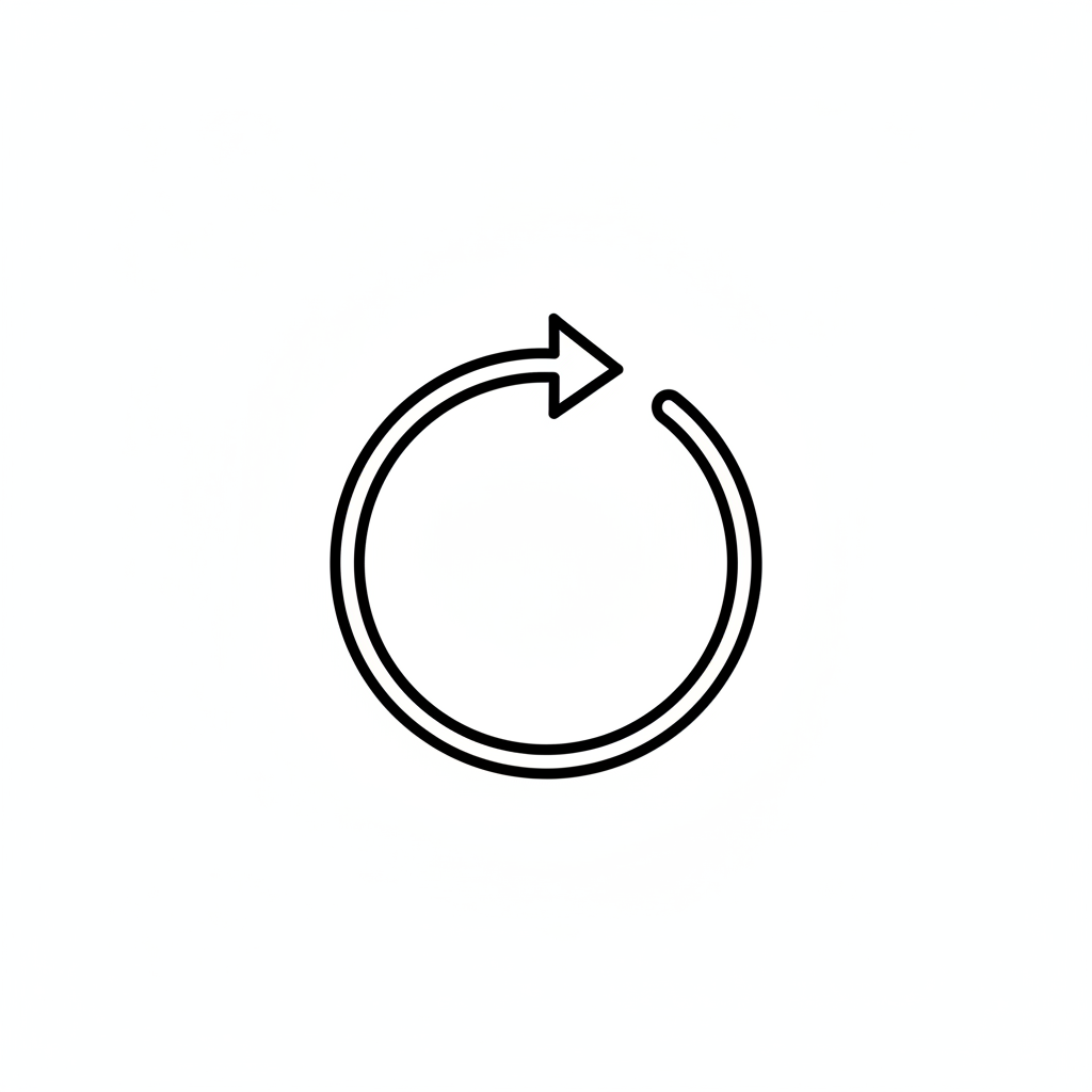 Easy Returns Icon - White Background